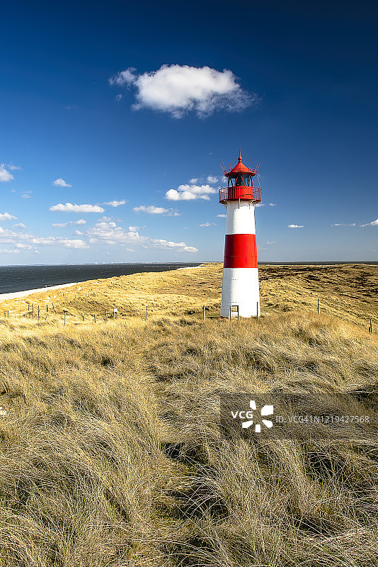 叙尔特岛灯塔，德国图片素材
