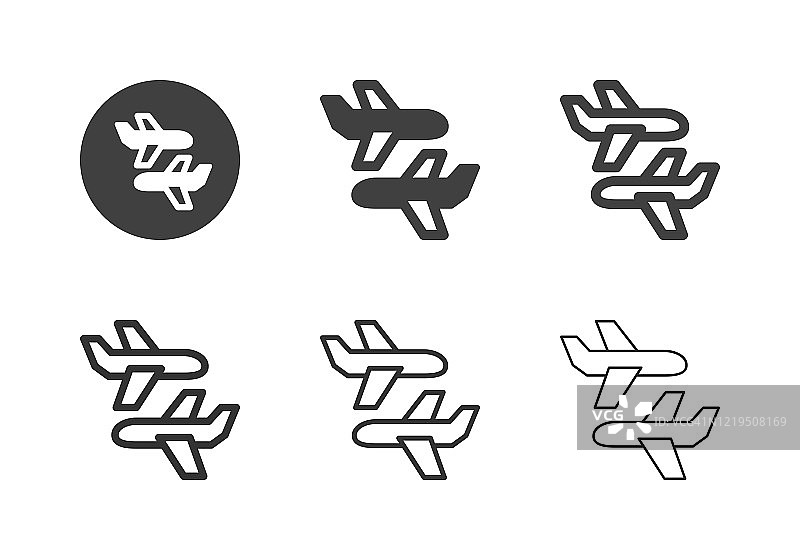 飞机图标-多系列图片素材