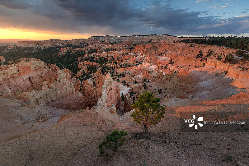 布莱斯峡谷的晨曦图片素材