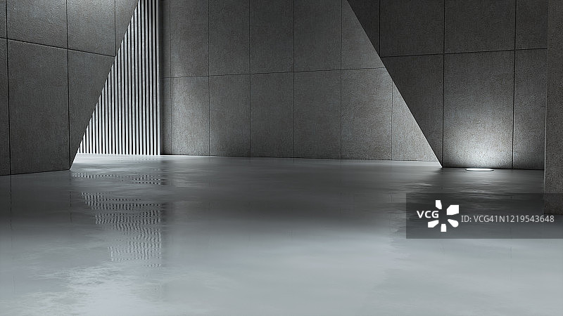 空旷的现代室内背景图片素材