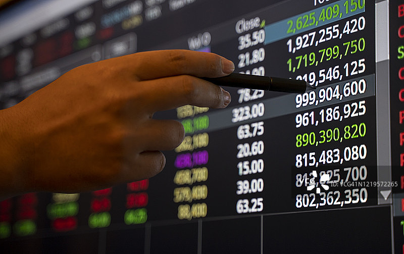 股市图表数据图片素材