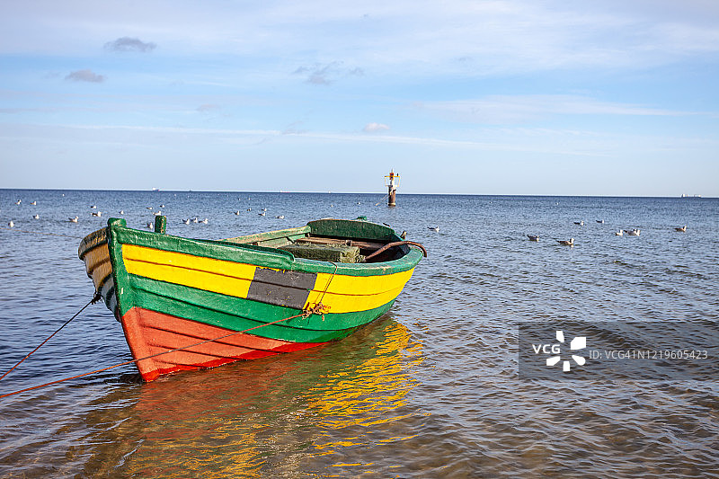 波兰索波特的渔船图片素材