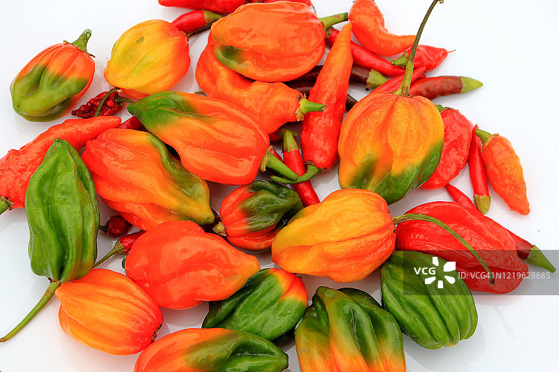 混合辣椒特写图片素材