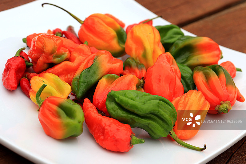 混合辣椒特写图片素材