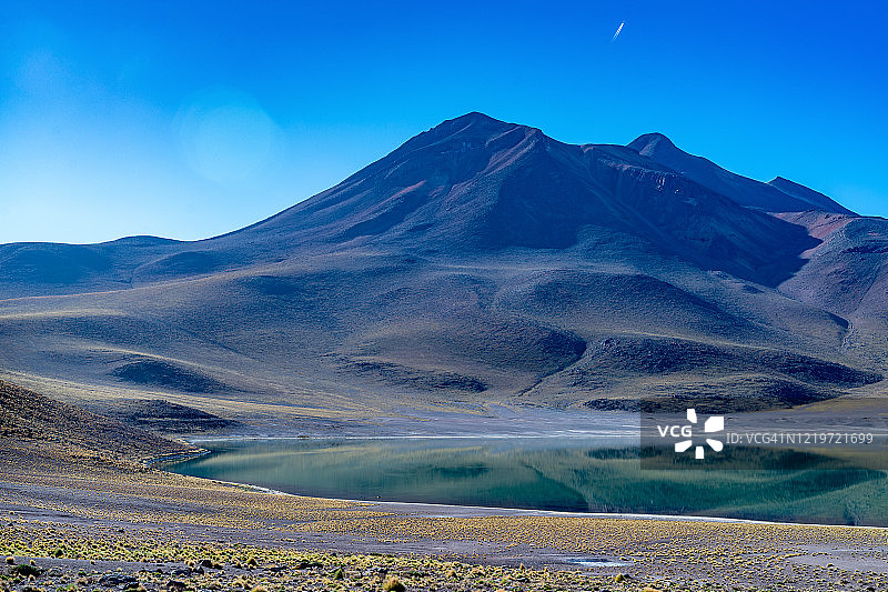 智利安托法加斯塔地区阿塔卡马沙漠米涅克斯泻湖图片素材