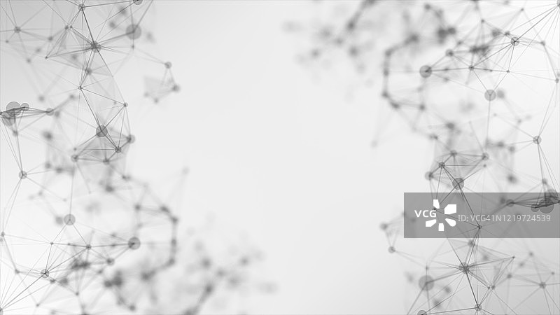 几何抽象未来科技商业数字背景黑白概念插画图片素材