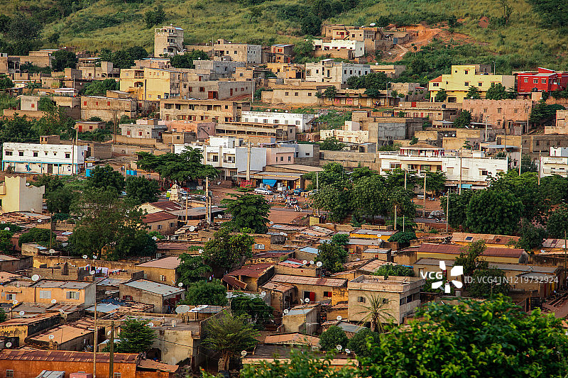 贫民窟区域的景色图片素材