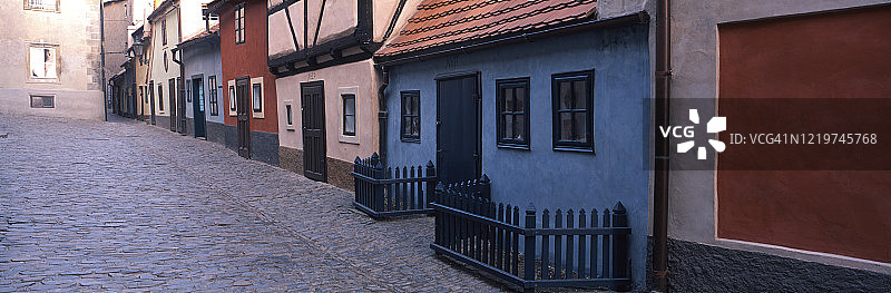 布拉格的黄金巷图片素材