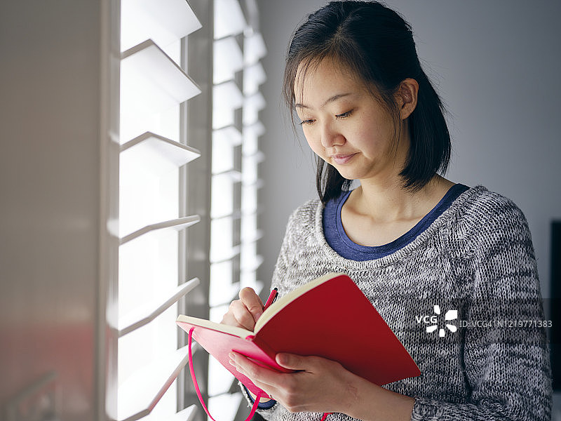 写日记的女人图片素材