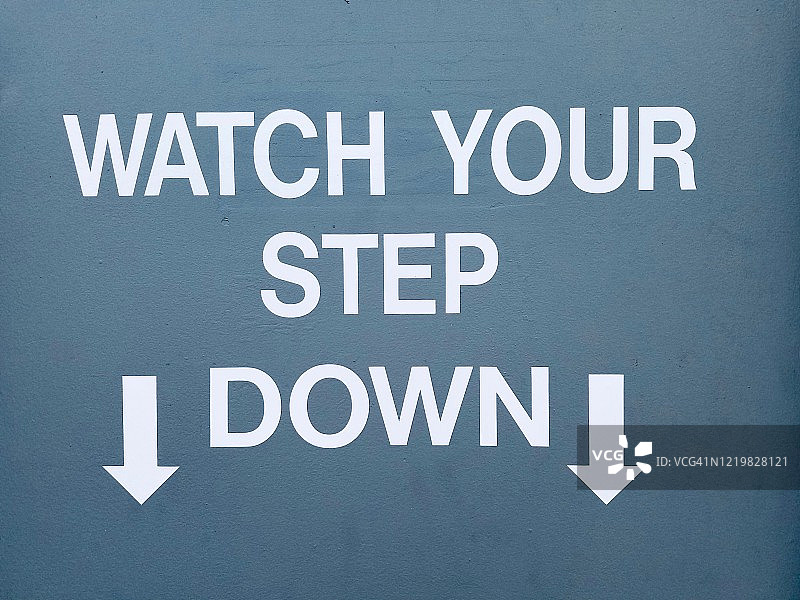 小心台阶标志图片素材