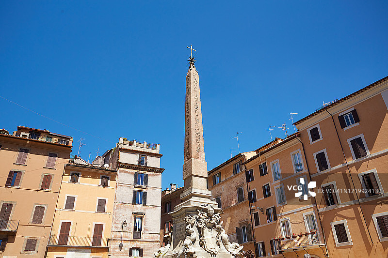 意大利罗马万神殿喷泉图片素材