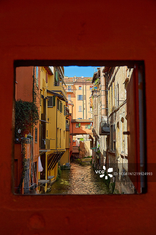 意大利博洛尼亚的小威尼斯图片素材