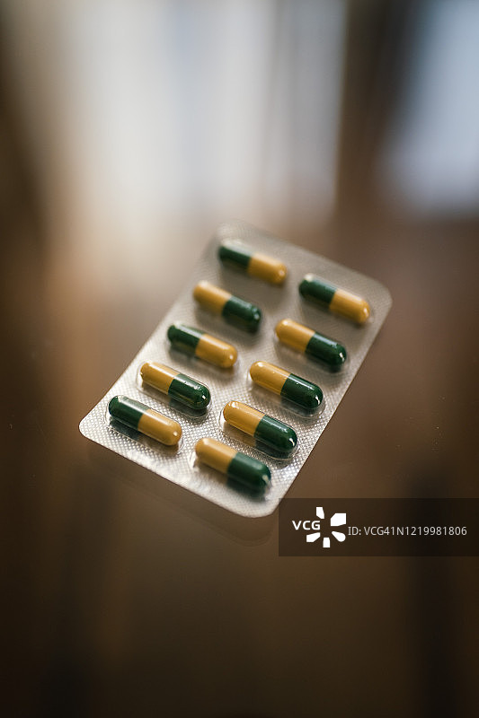 泡罩中的药物药丸图片素材