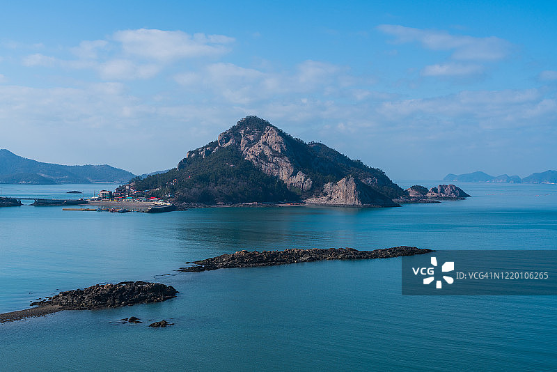 韩国群山大长岛海景图片素材