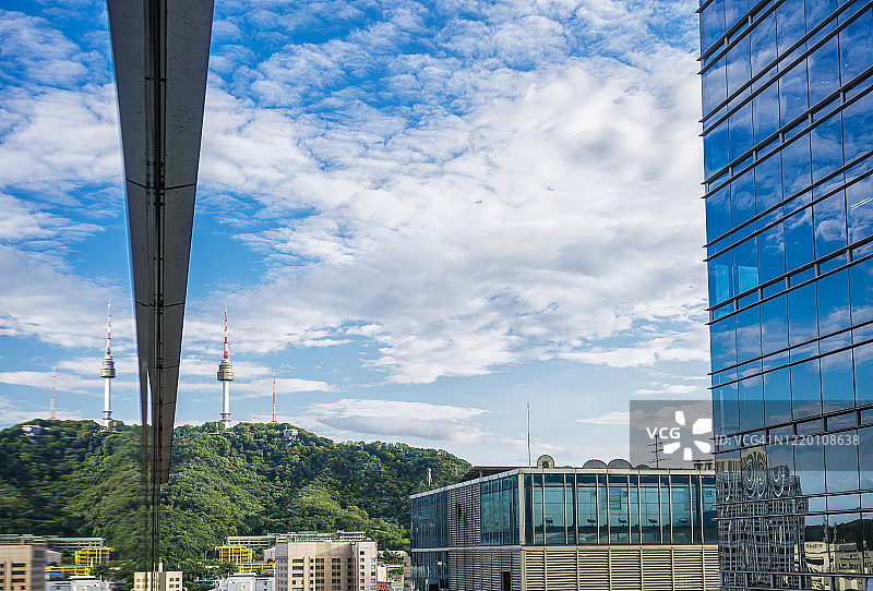 韩国首尔南山和N首尔塔图片素材