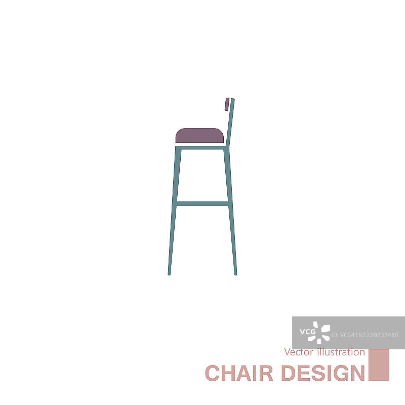 吧台凳矢量图标图片素材