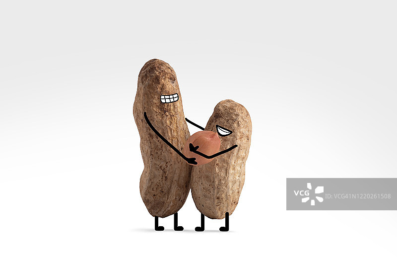 花生一家庆祝新生花生宝宝图片素材