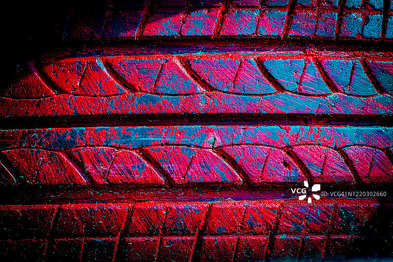 彩色抽象背景，汽车轮胎纹理图片素材