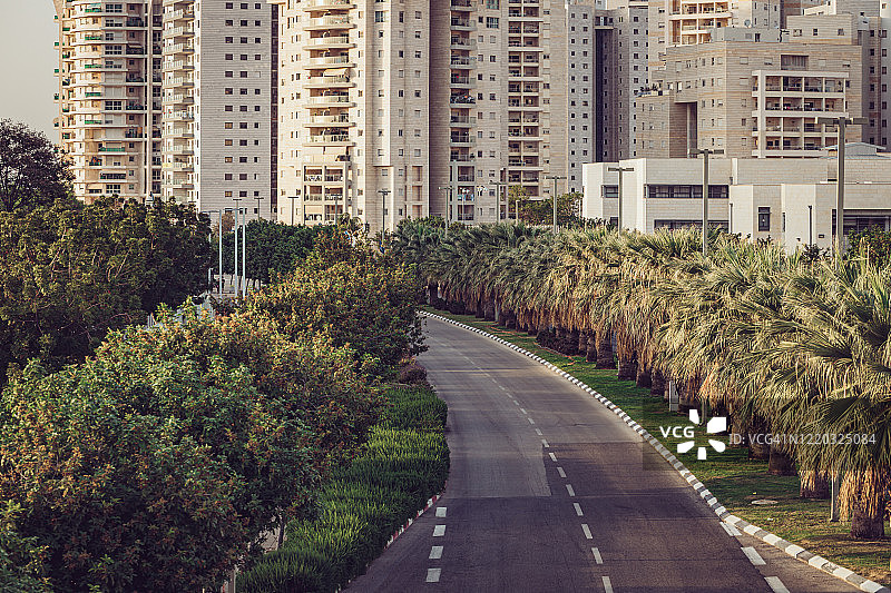 住宅区都市道路图片素材
