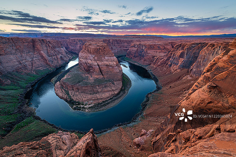 美国马蹄湾观景点图片素材