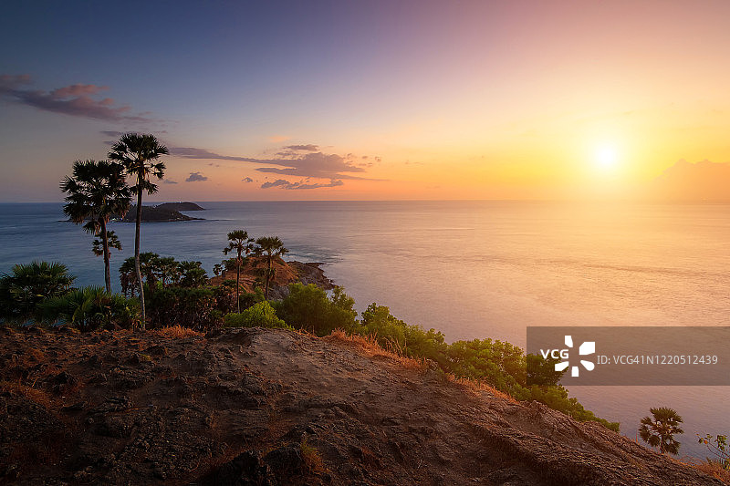 普吉岛神仙半岛日落美景图片素材