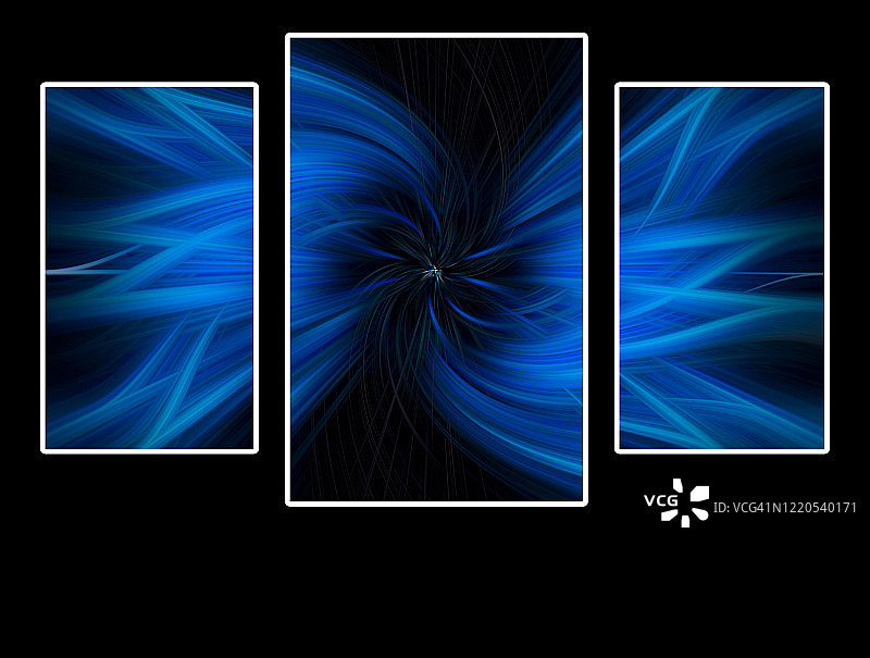 抽象三联画图片素材