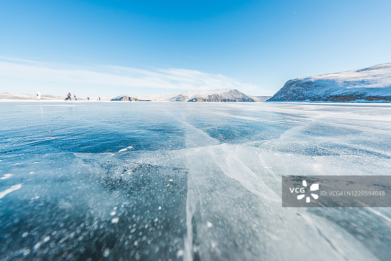 冬季贝加尔湖风光图片素材