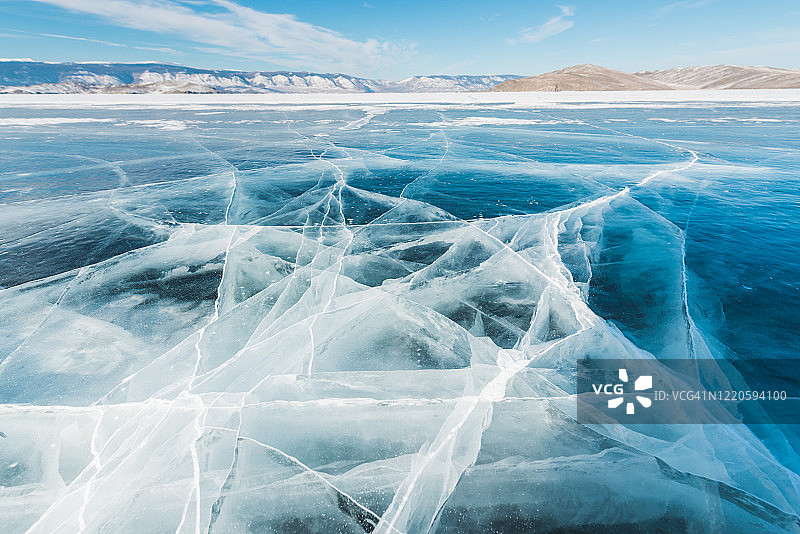 冬季贝加尔湖风光图片素材