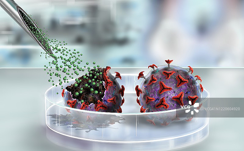 新冠病毒疫苗概念图图片素材