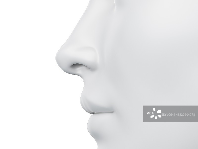 女性鼻子插画图片素材