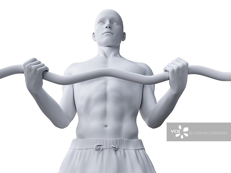 男子锻炼插画图片素材