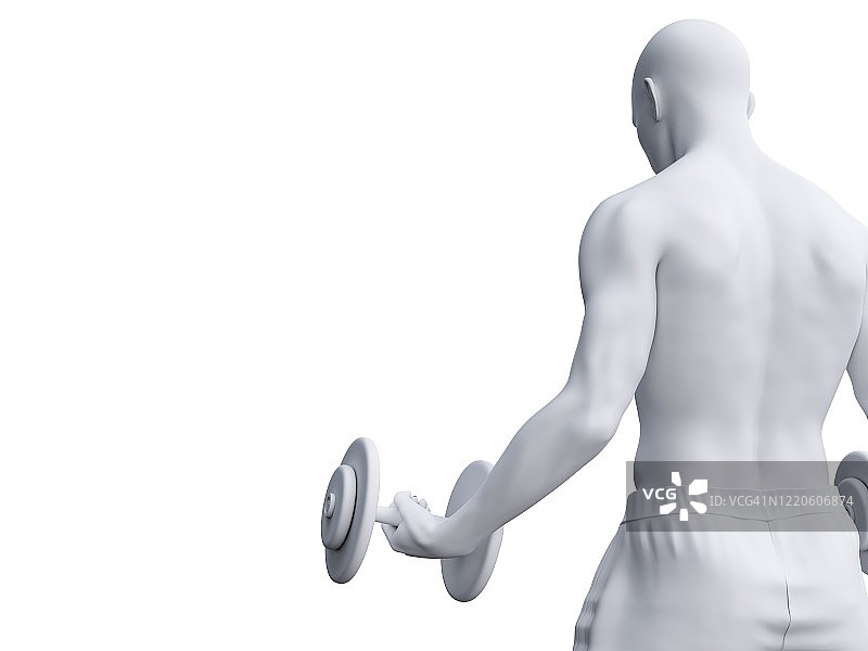 男子锻炼插画图片素材