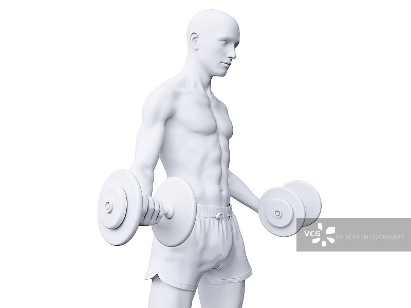 男子锻炼插画图片素材