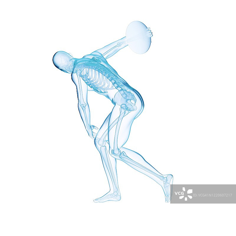 铁饼运动员插画图片素材