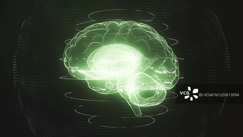 大脑扫描概念图图片素材