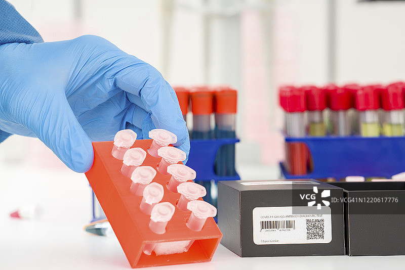 新冠抗体检测图片素材