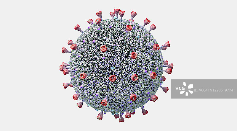流感病毒示意图图片素材