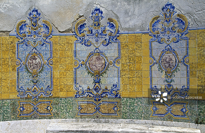 里斯本墙壁上的旧瓷砖图片素材