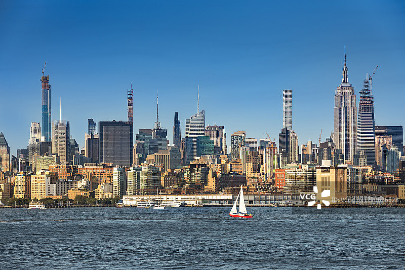 美国纽约曼哈顿城市天际线图片素材