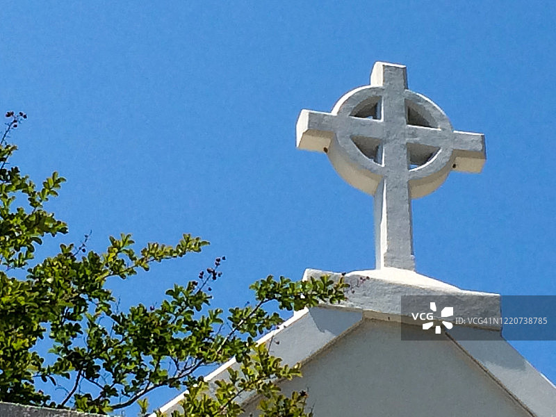 教堂顶部的十字架图片素材