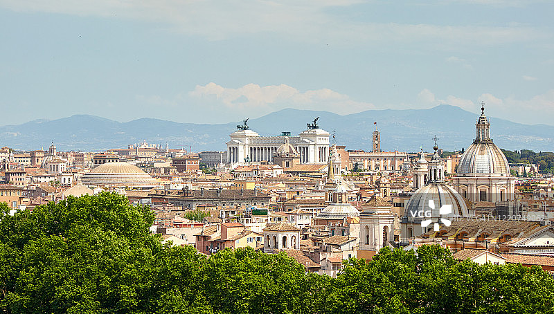 意大利罗马城市天际线图片素材
