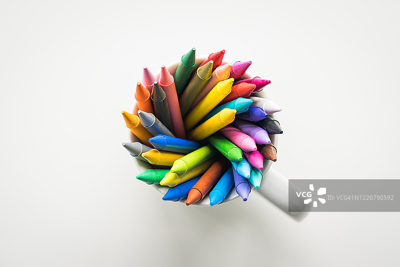 彩色蜡笔图片素材