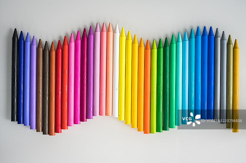 彩色蜡笔图片素材