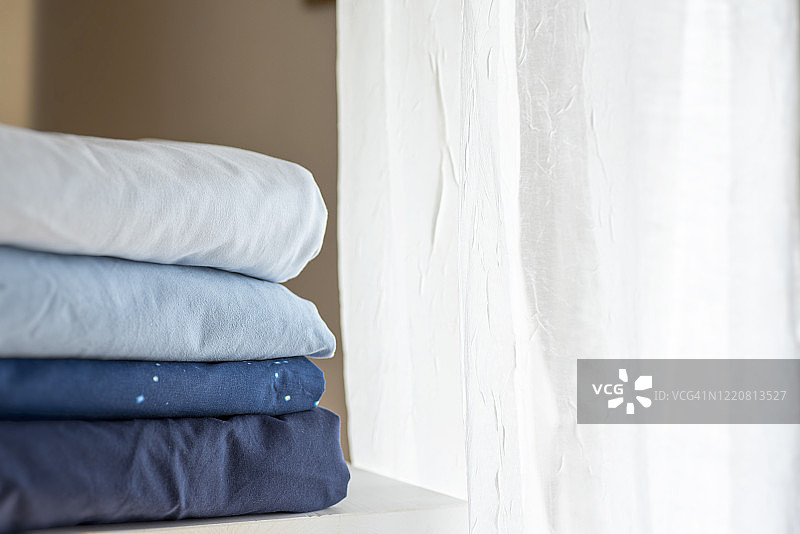 折叠床单图片素材