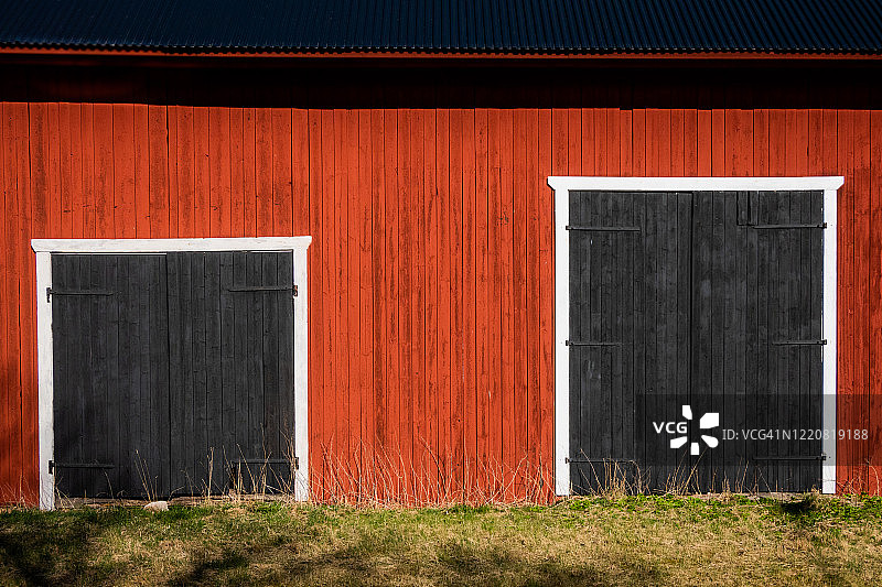 谷仓门图片素材