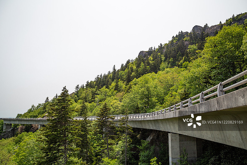 林恩峡湾高架桥图片素材