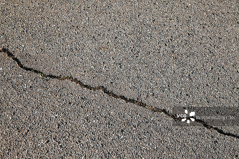 沥青路面裂缝图片素材