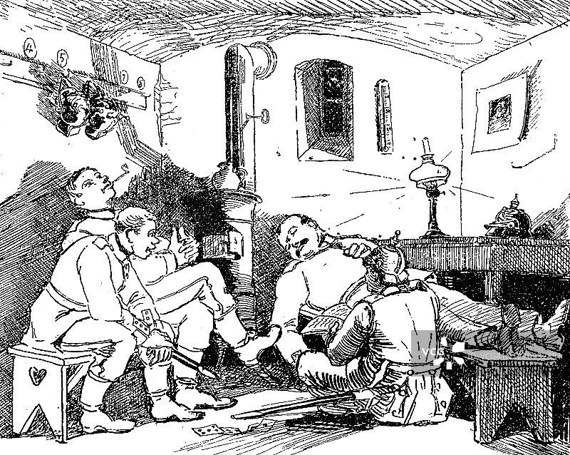 警卫室里的士兵图片素材