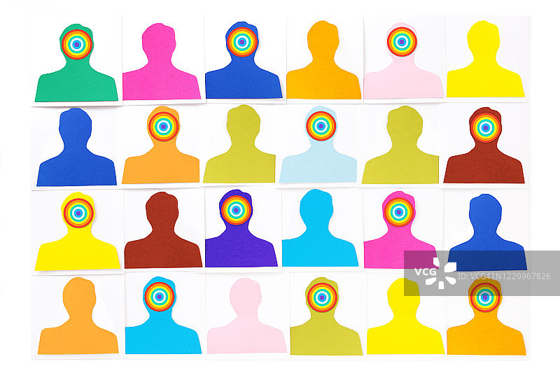 彩虹男人像图片素材