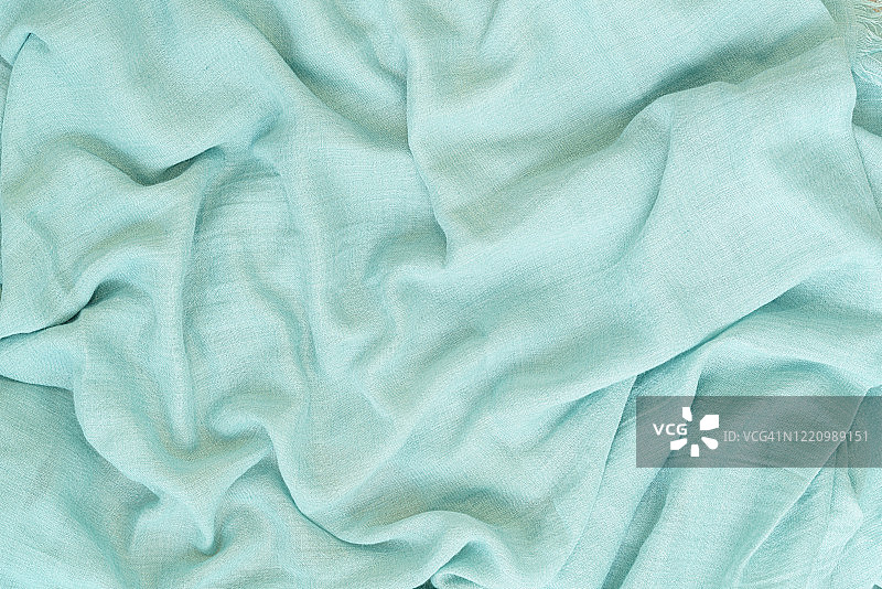 绿色褶皱床单图片素材